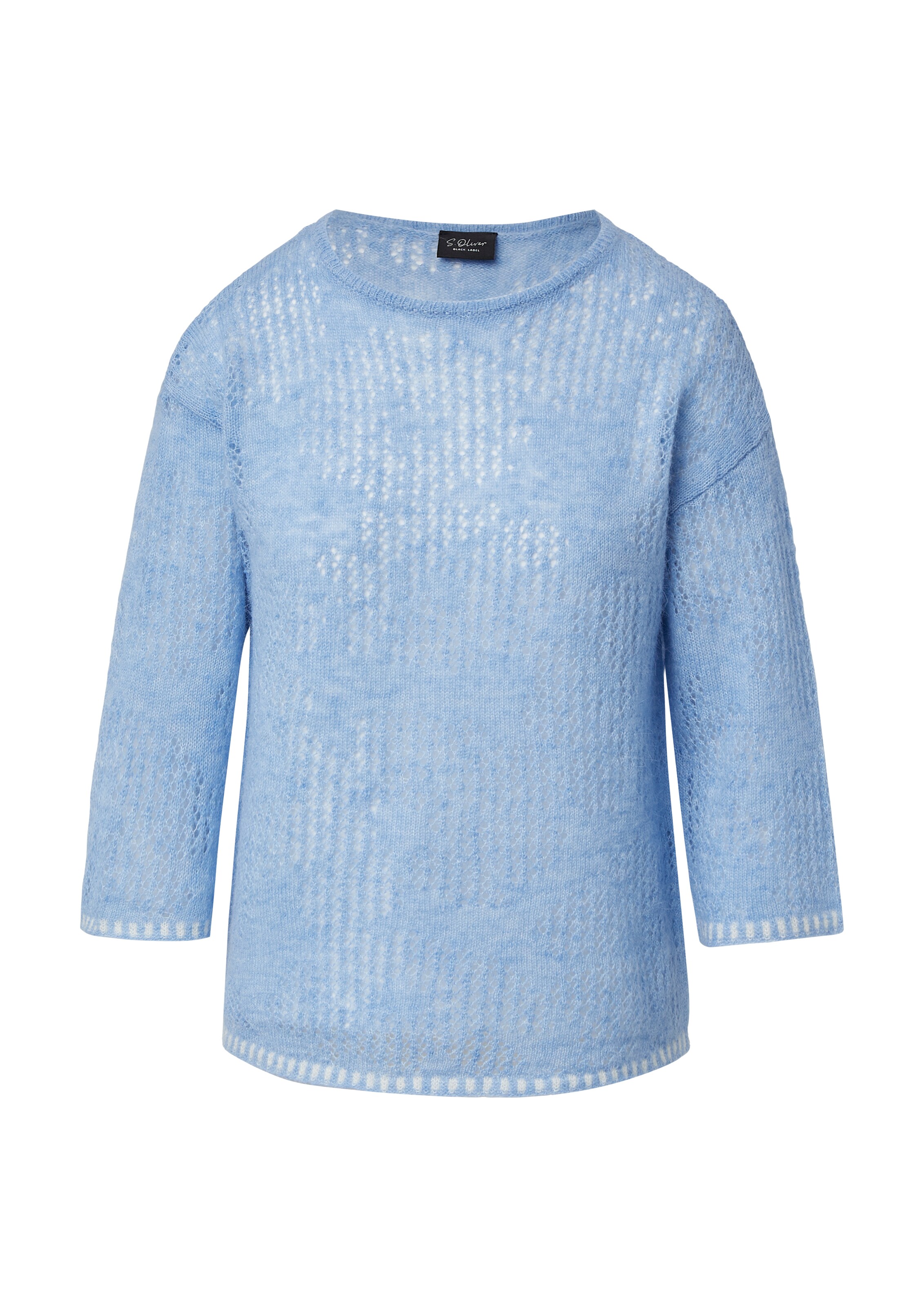 s.Oliver BLACK LABEL Trui in Blauw: voorkant