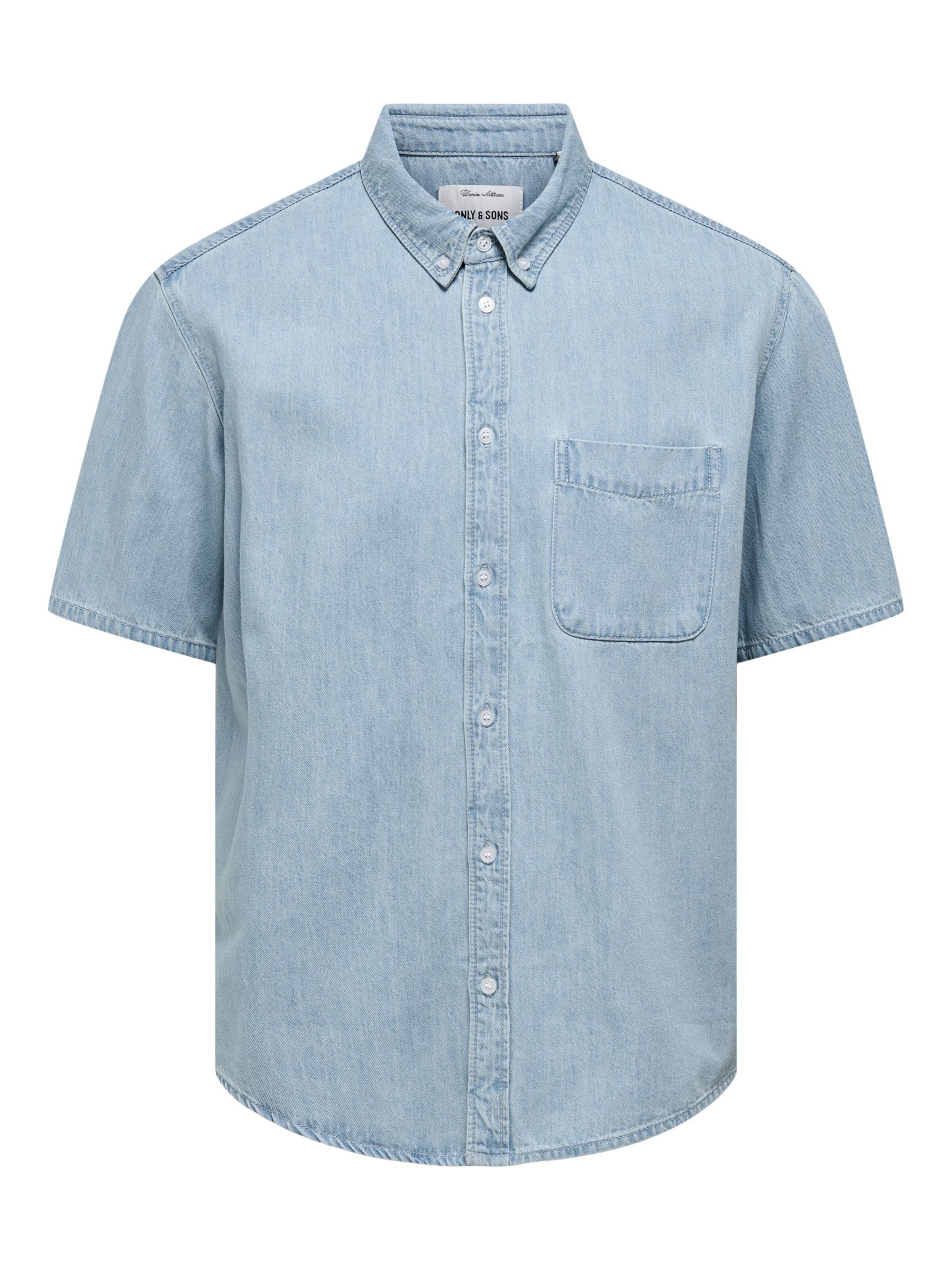 Only & Sons Regular Fit Hemd 'ONSOrson' in Blau: Vorderseite