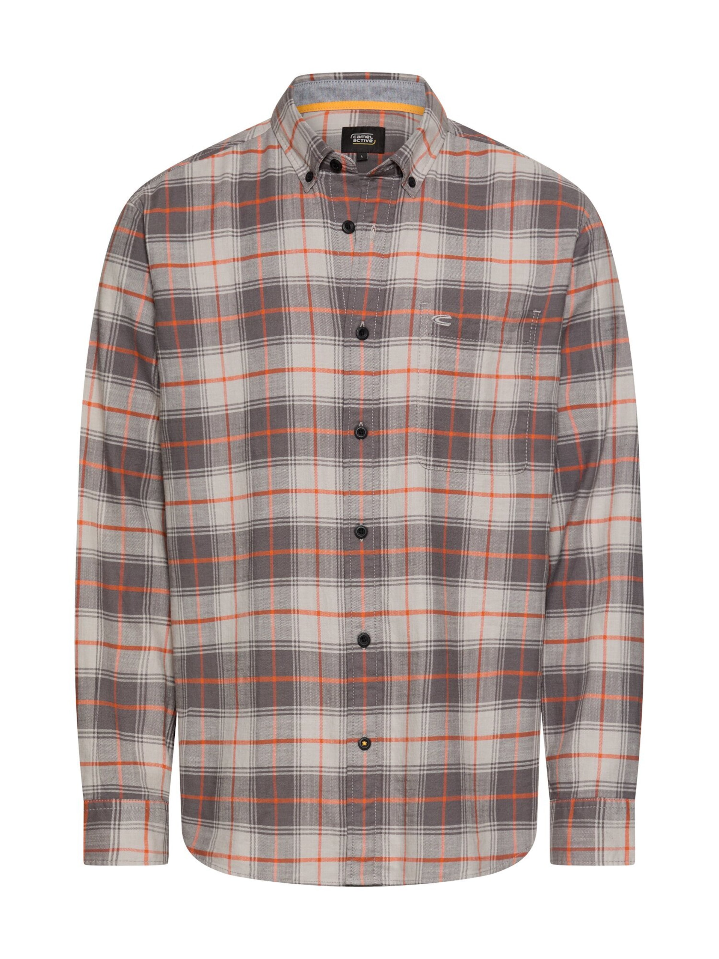 CAMEL ACTIVE Button Up Shirt in Brown: front