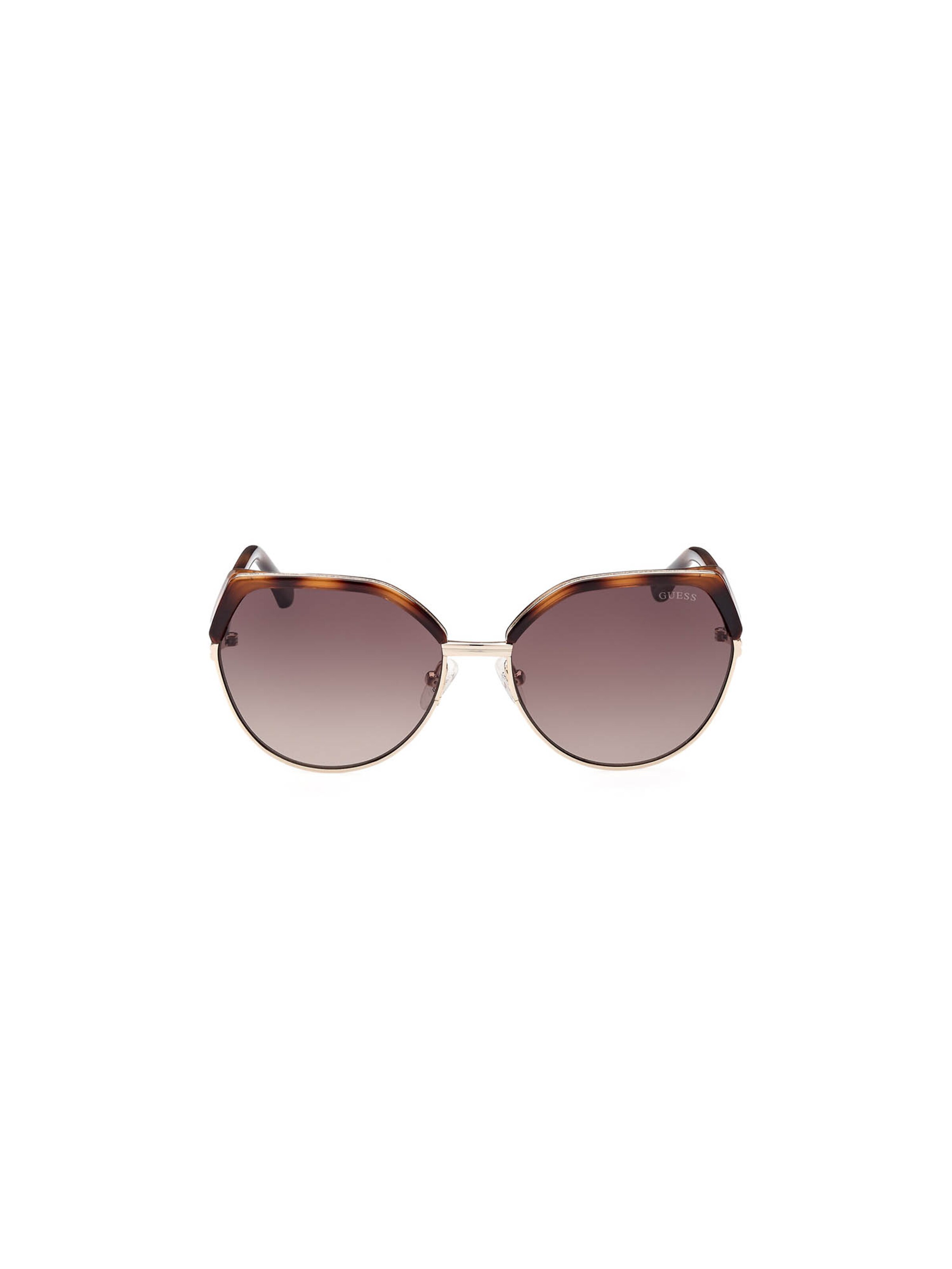 Lunettes de soleil GUESS en marron : devant