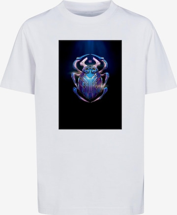 T-Shirt 'Blue Beetle' ABSOLUTE CULT en blanc : devant