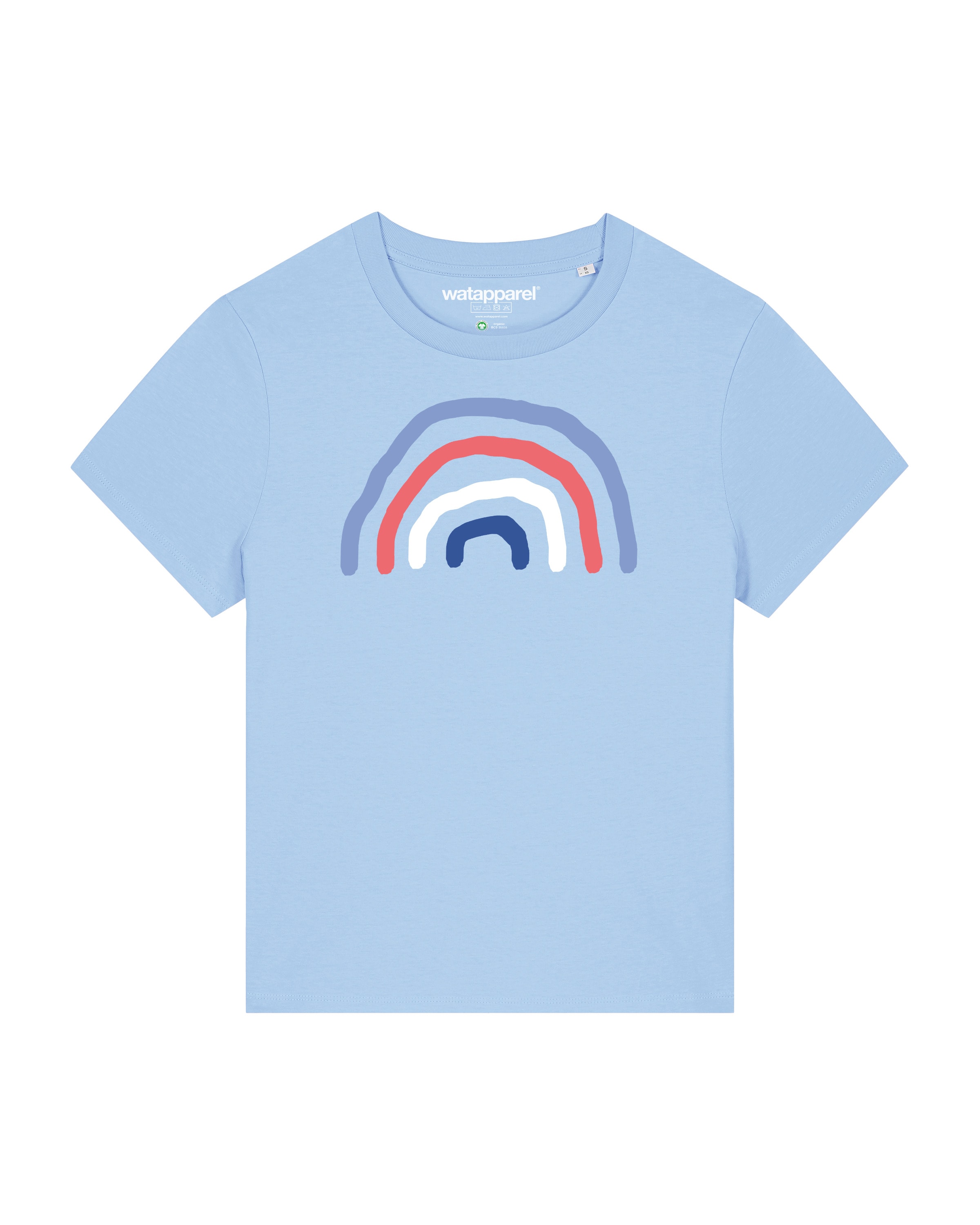Watapparel Shirt ' Regenbogen ' in Blauw: voorkant