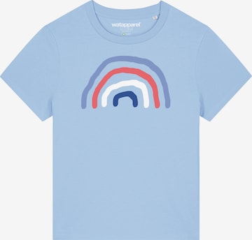 Watapparel T-Shirt ' Regenbogen ' in Blau: Vorderseite