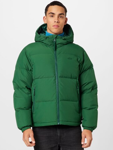 LACOSTE Зимняя куртка в Зеленый: спереди