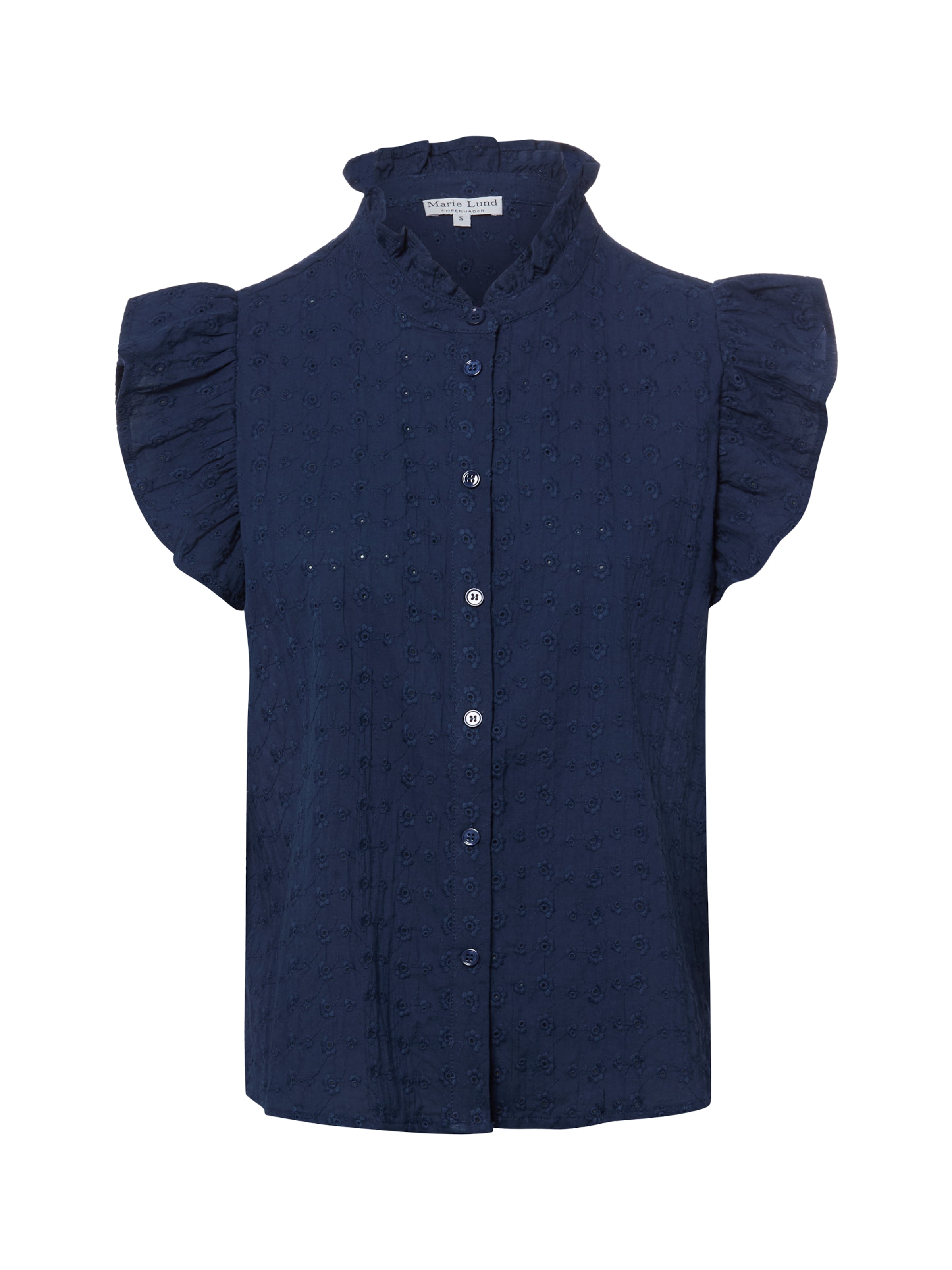 Marie Lund Blouse in Blue: front