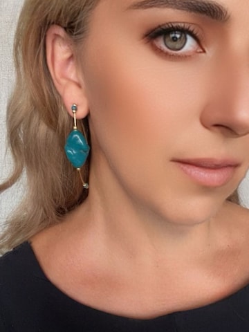 Gloria Mago Earrings 'Arco Max' in Green