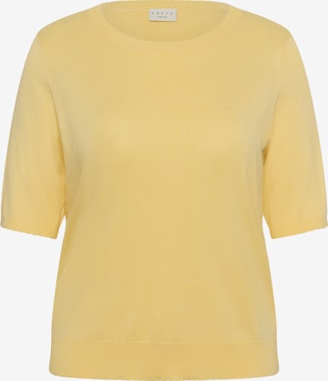 Pull-over 'KCLizzy' KAFFE CURVE en jaune : devant