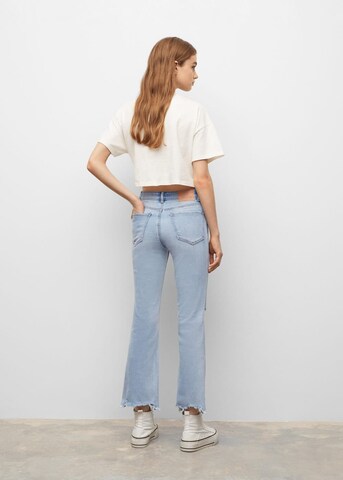 MANGO TEEN Flared Jeans 'Trumpet' in Blue