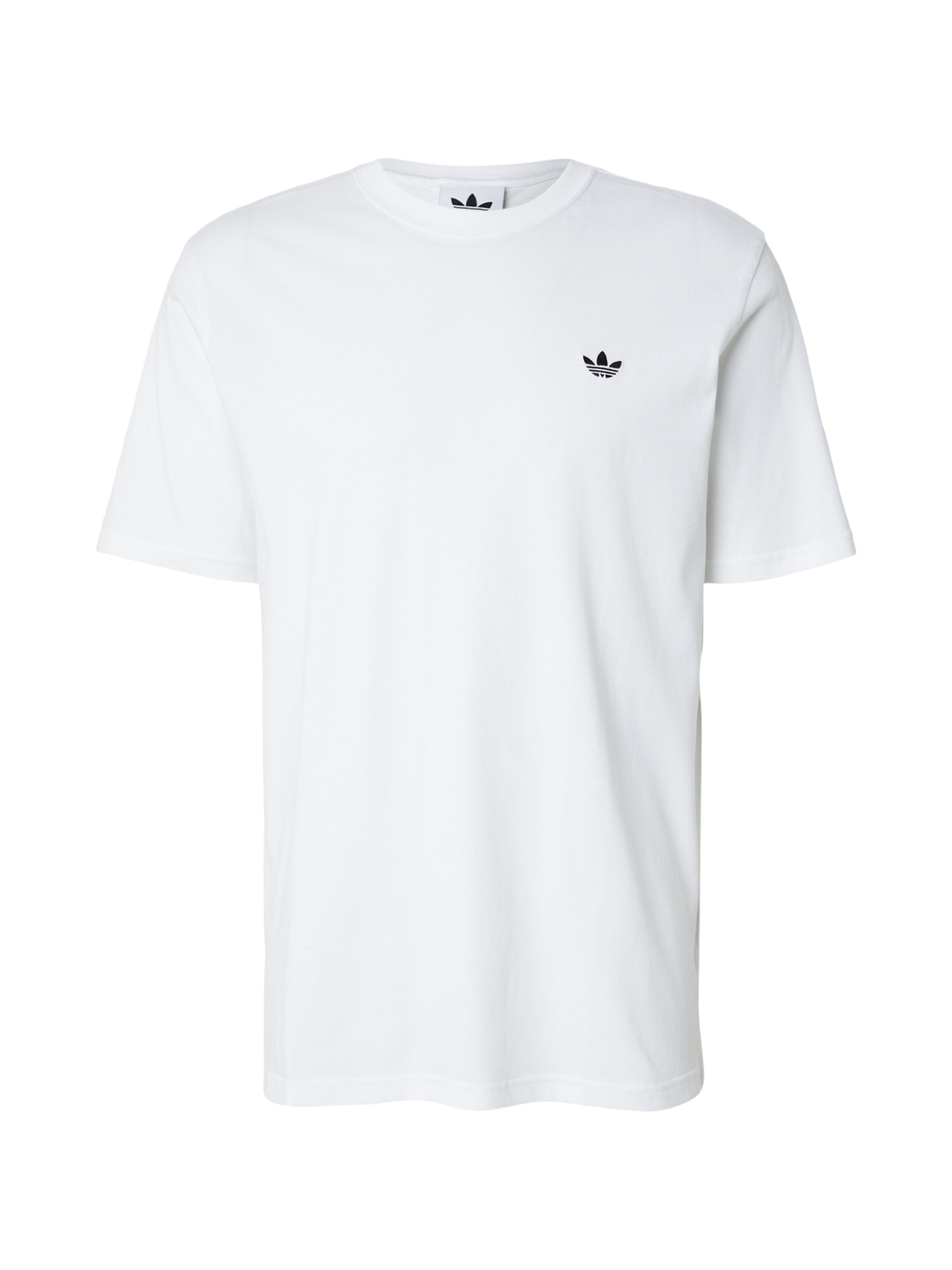 ADIDAS ORIGINALS - Camisa 'Trefoil Essentials' em branco: frente