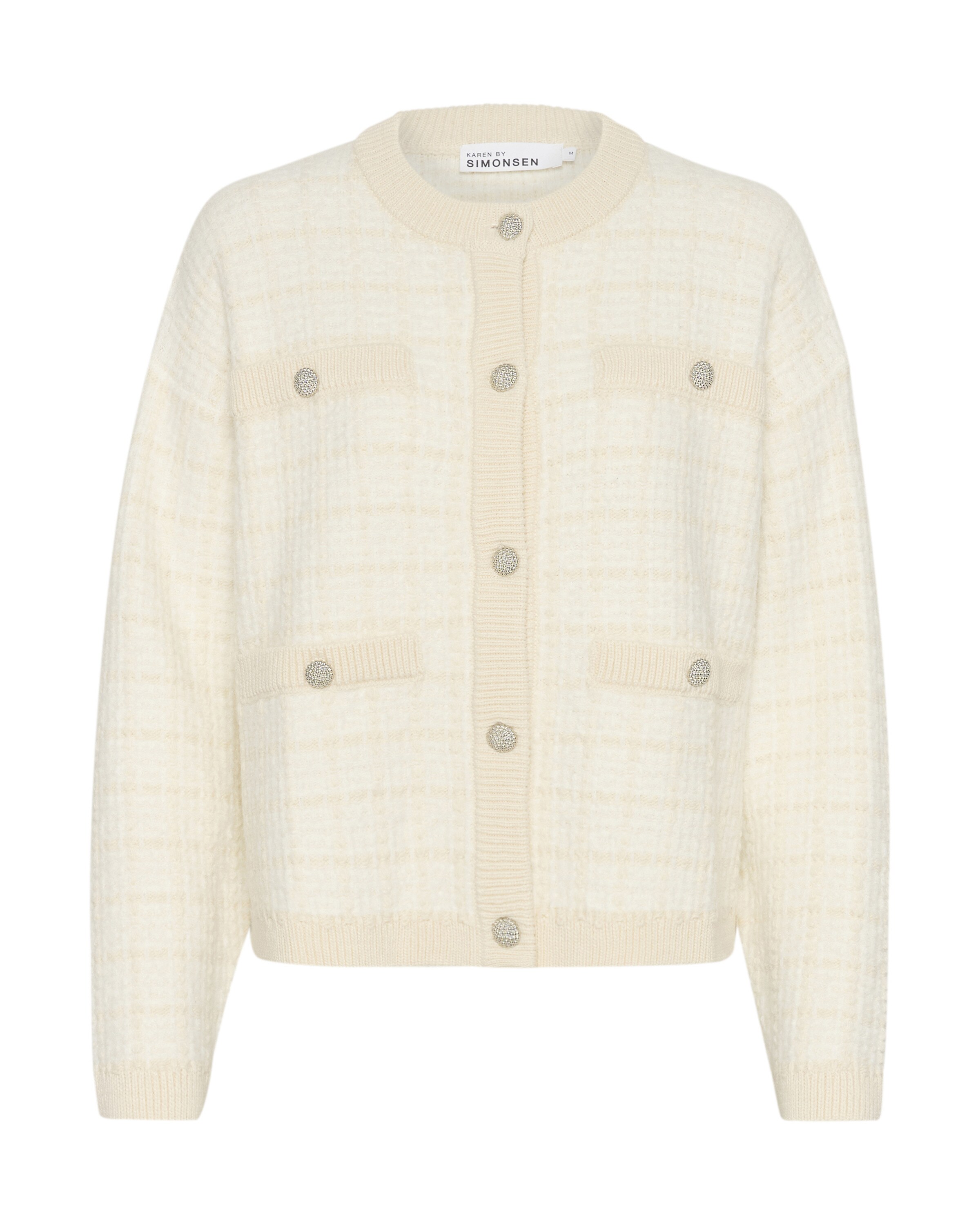KAREN BY SIMONSEN Strickjacke in Beige: Vorderseite