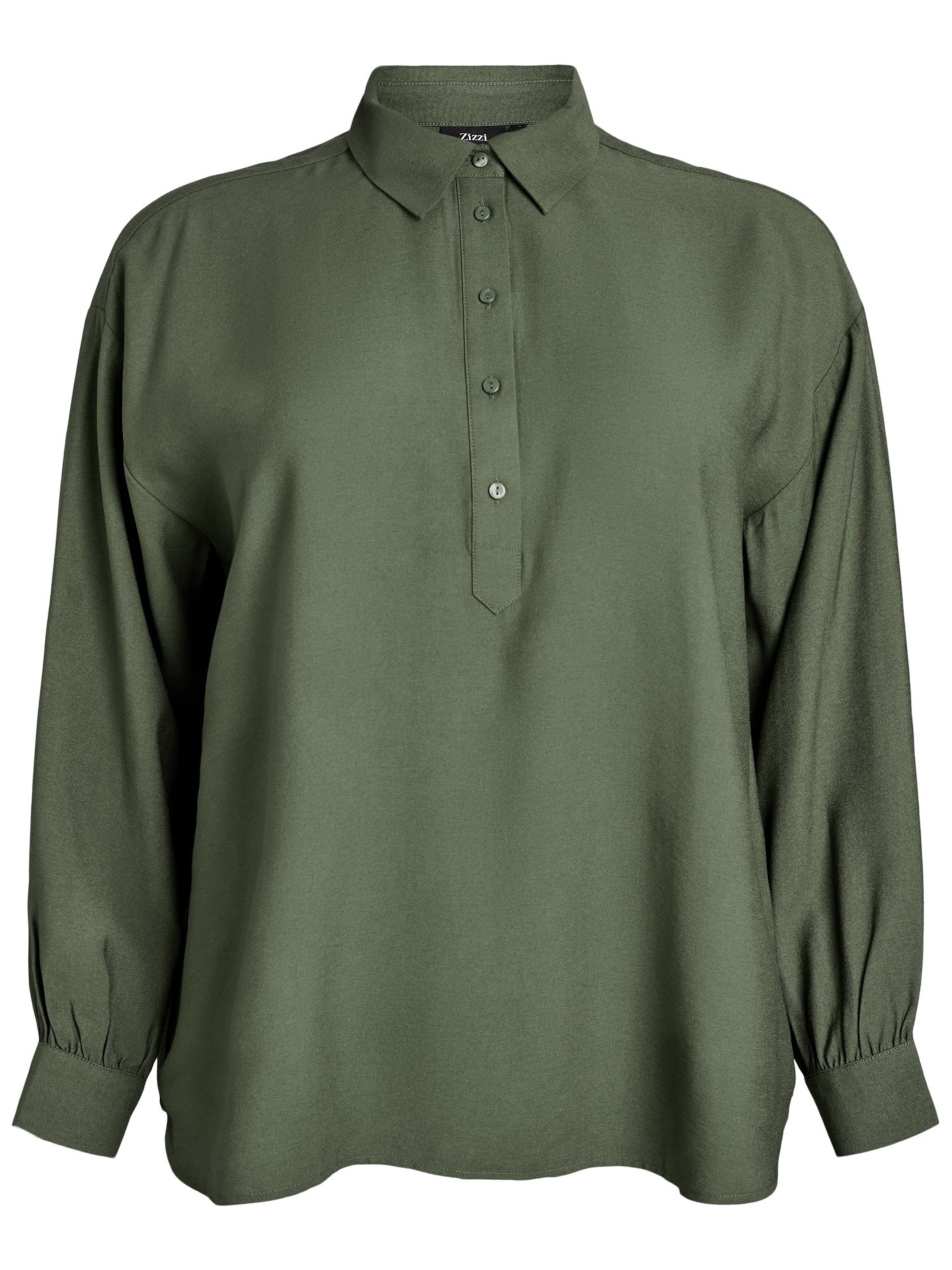 Zizzi Blouse 'Mmonir' in Groen: voorkant
