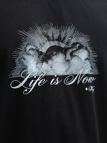 JACK & JONES - Camisa 'JORWINGED GALLERY' em preto