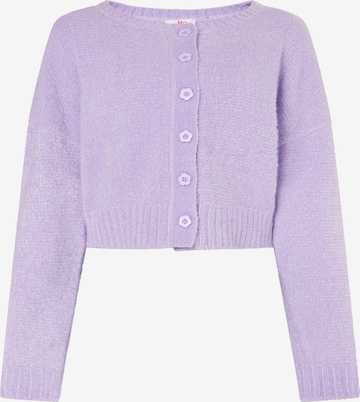 MYMO Knit cardigan in Purple: front
