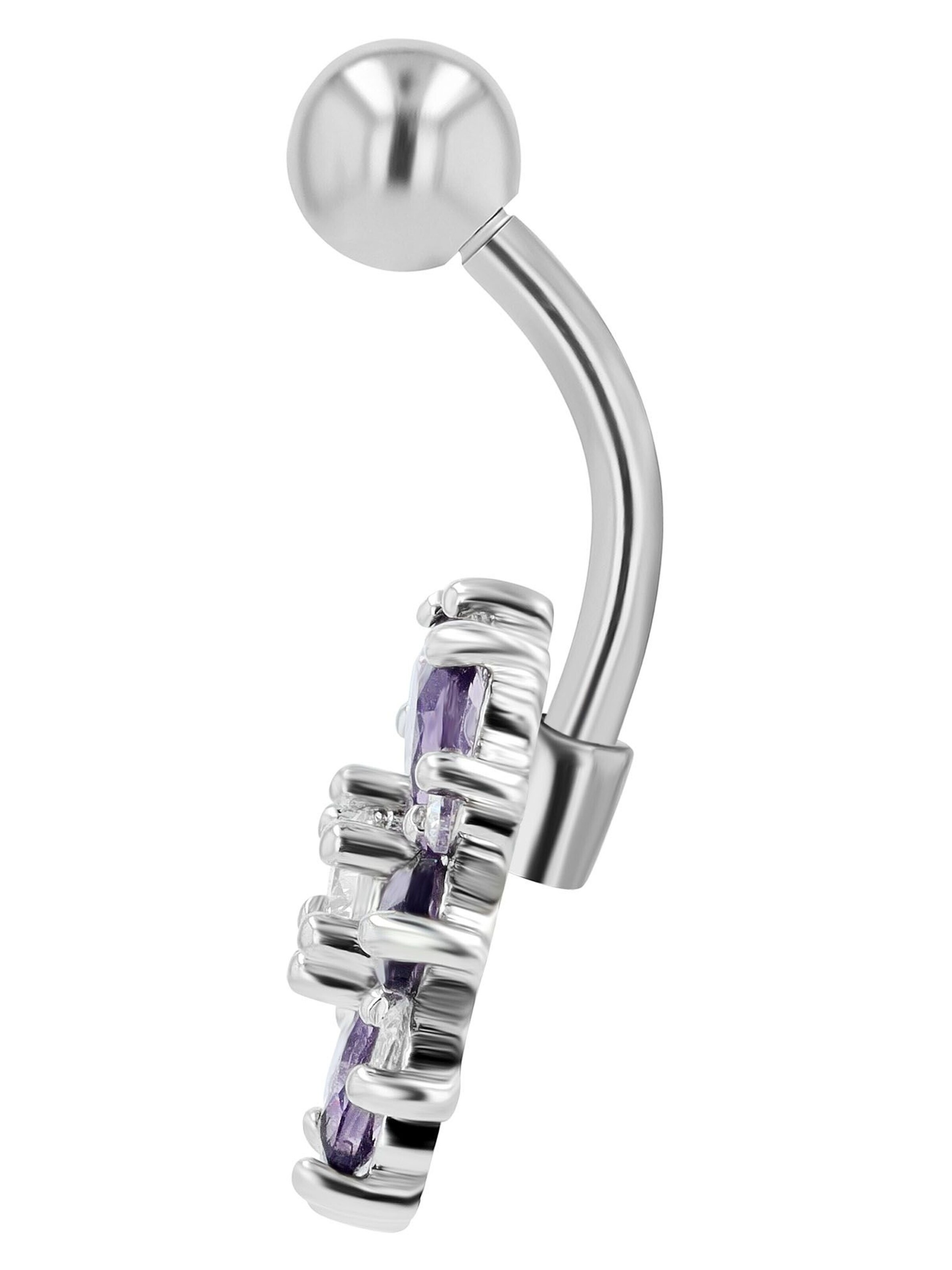 Akzent Piercings 'Nox, hautverträglich' in Silver