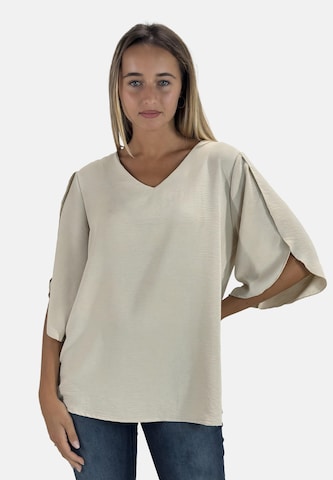 Elara Blouse in Beige