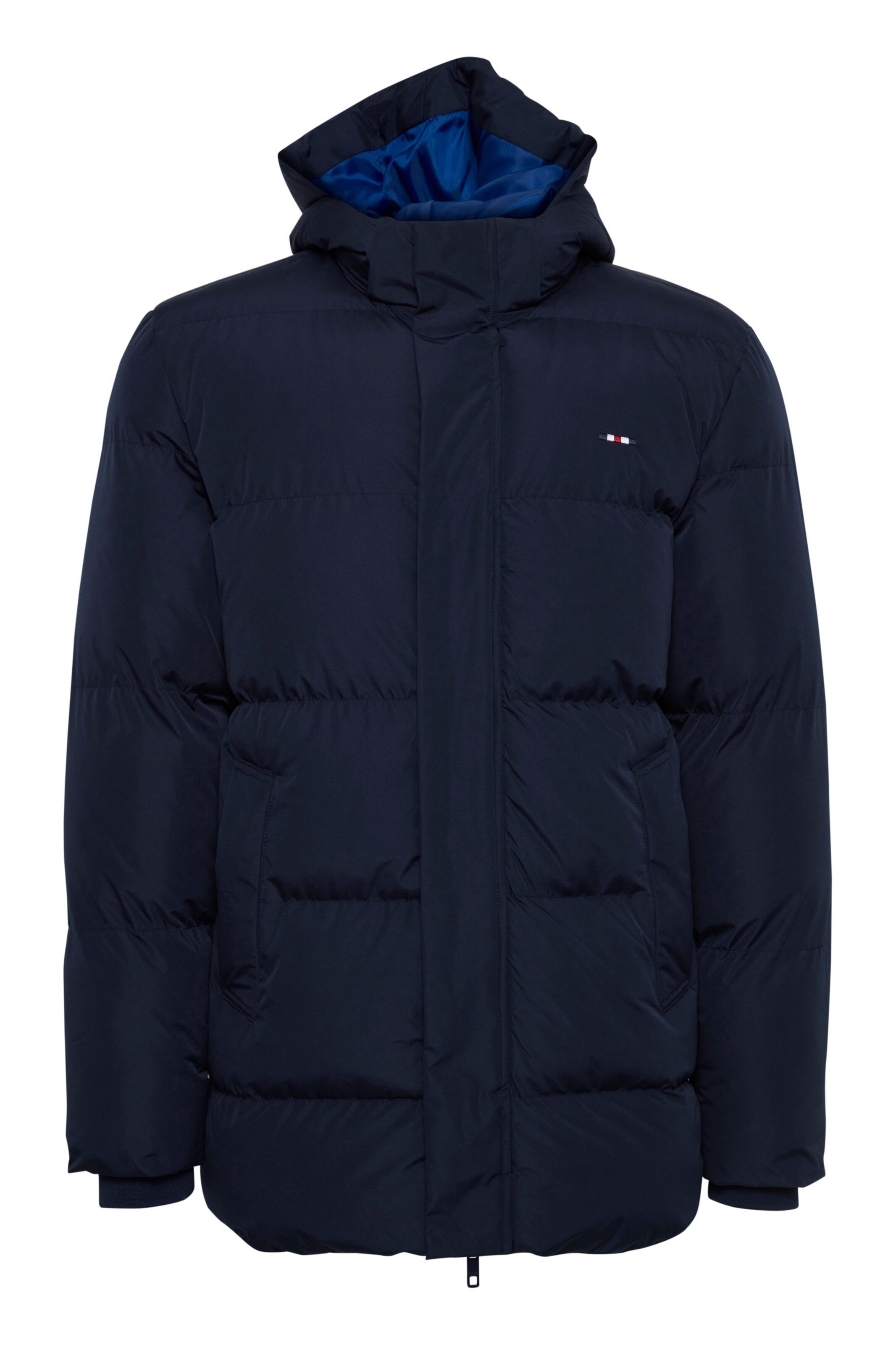 FQ1924 - Casaco de inverno 'Hubert' em azul: frente