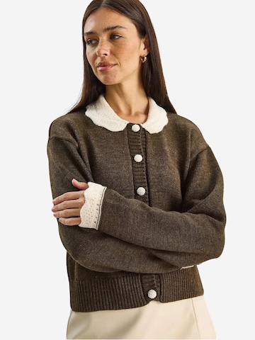 Bianco Lucci - Casaco de malha em castanho