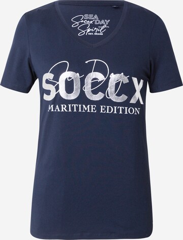 T-shirt Soccx en bleu : devant