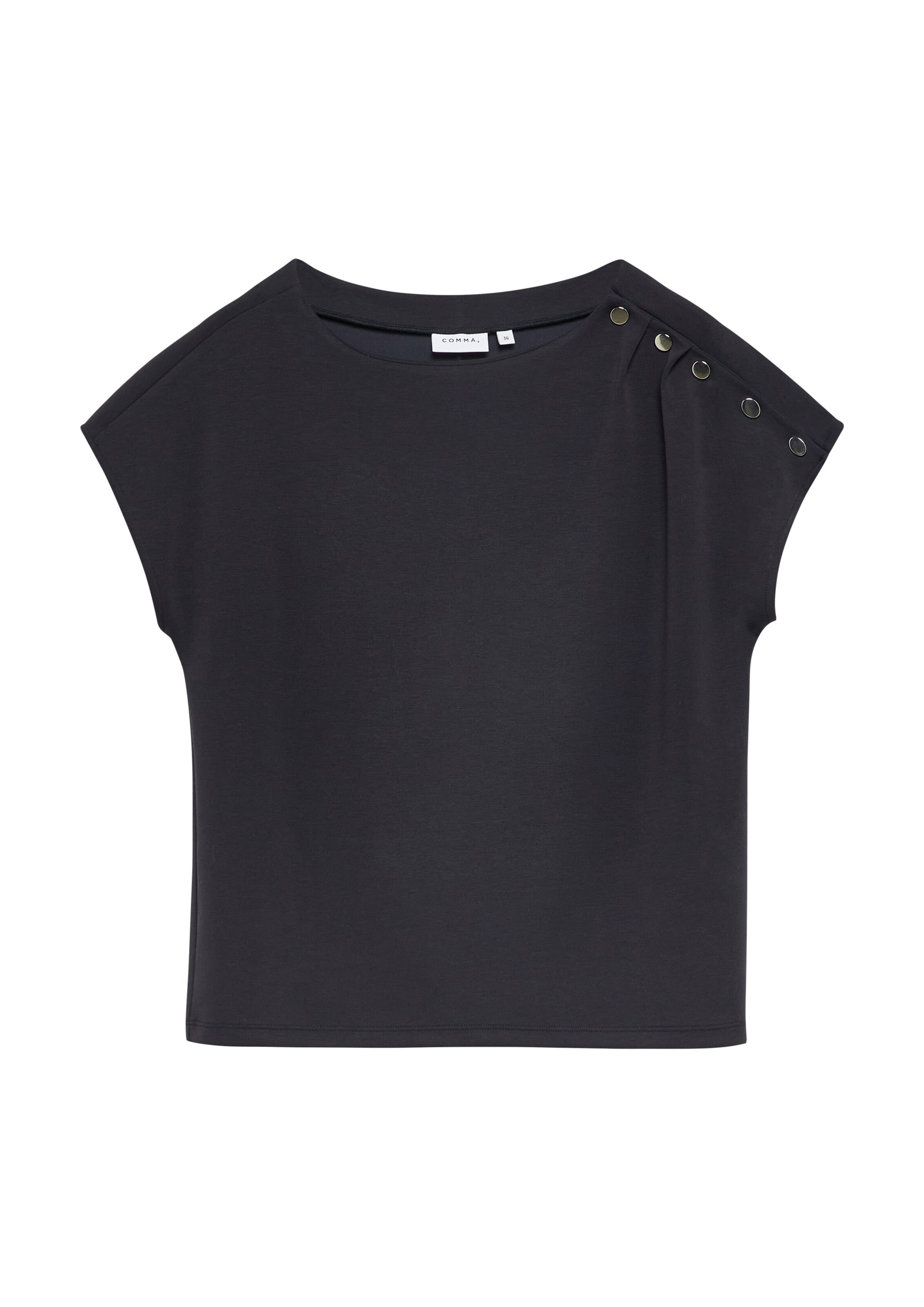 T-shirt COMMA en bleu : devant