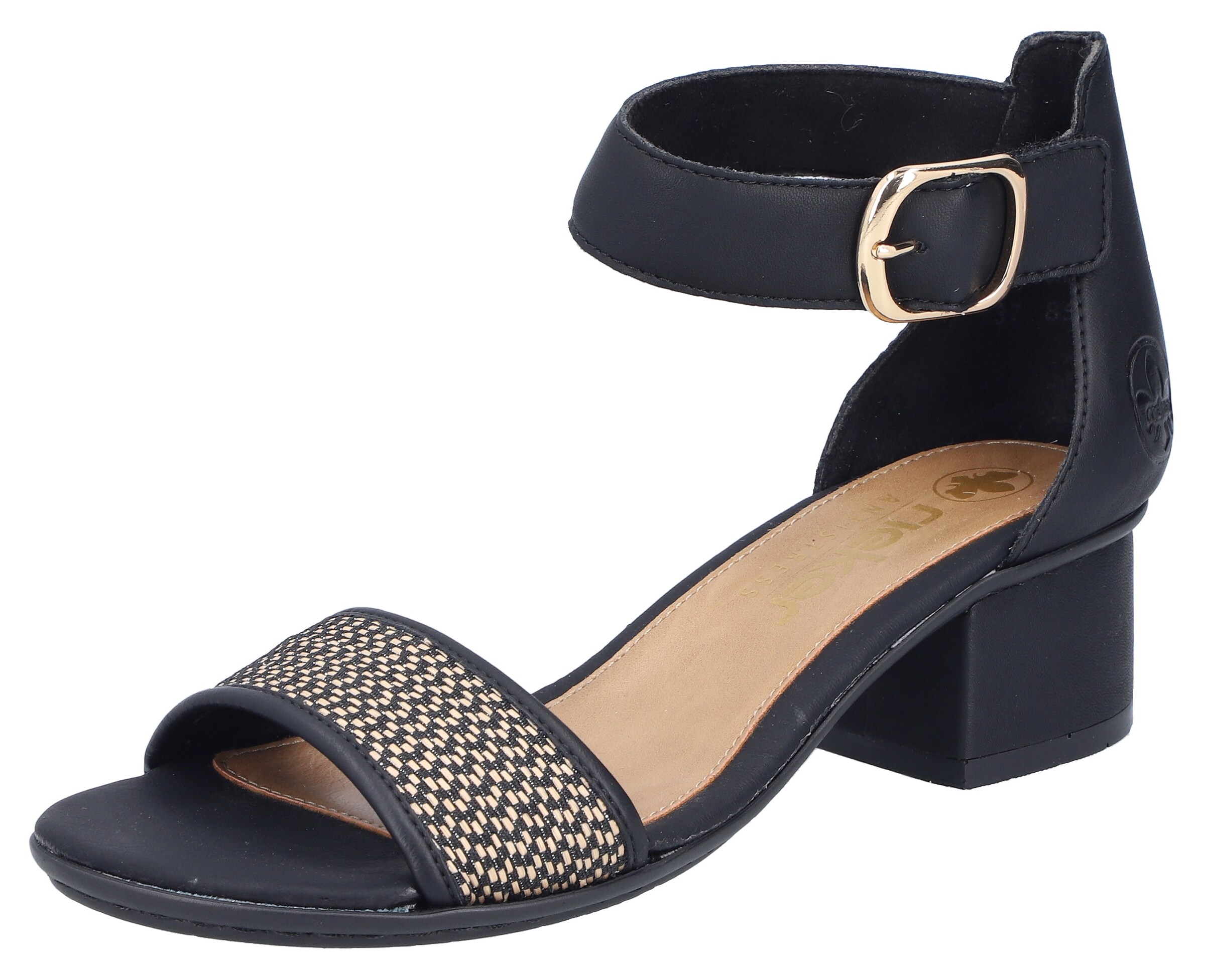Rieker Sandal in Black: front