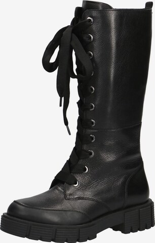 CAPRICE Lace-Up Boots in Black: front