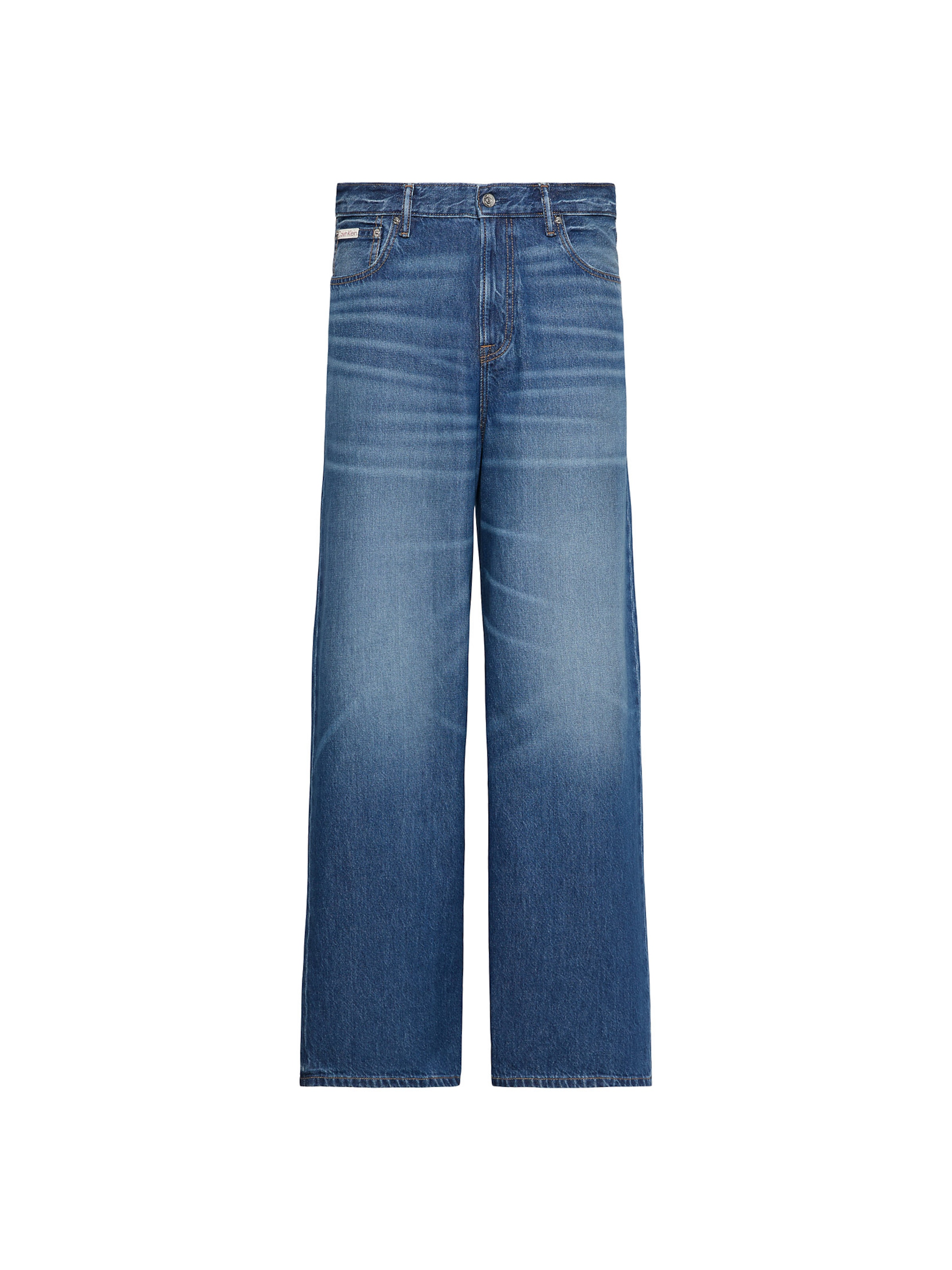 Calvin Klein Jeans Loosefit Jeans in Blau: Vorderseite