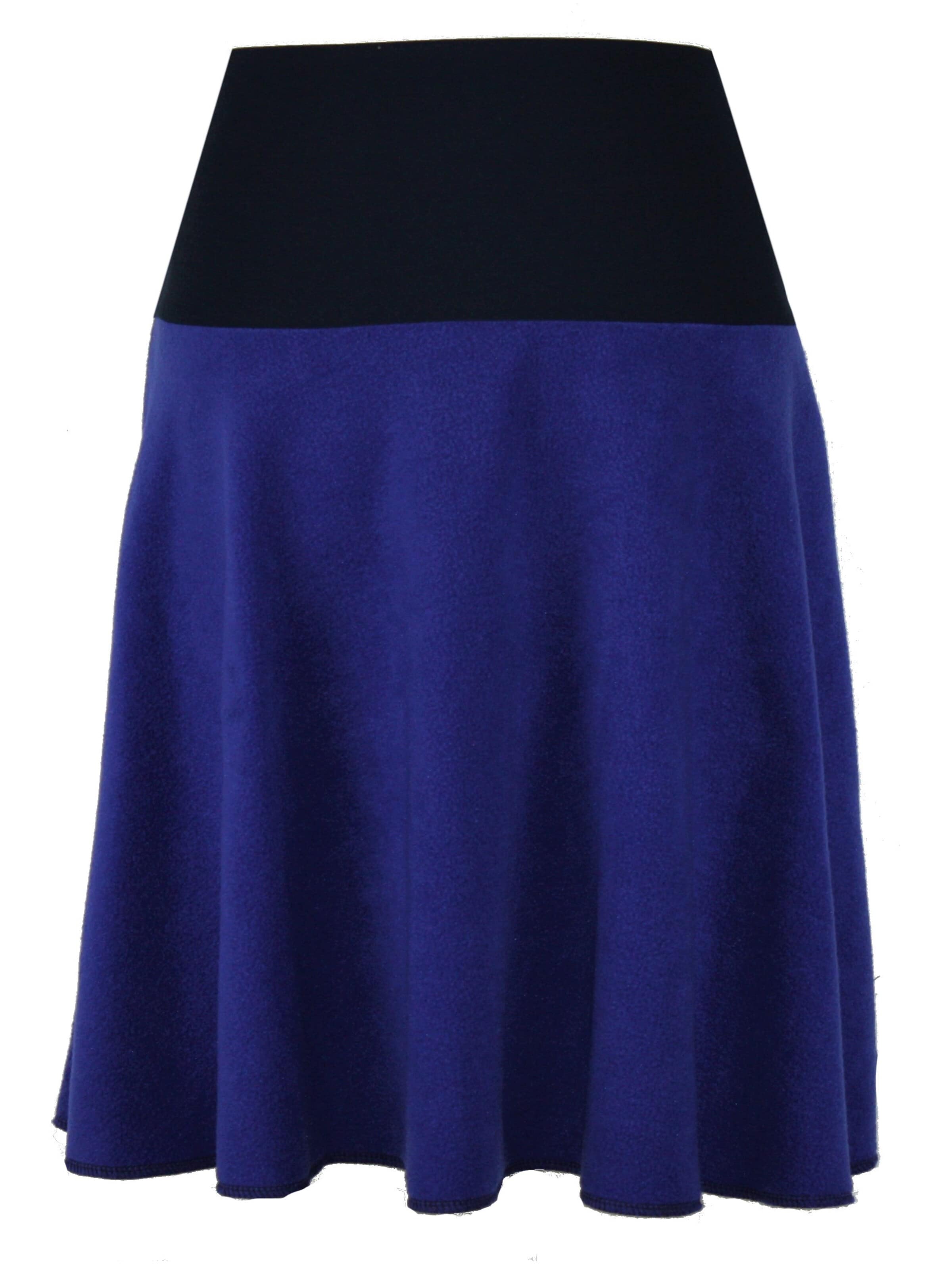 dunkle design Rock 'A-Linie Fleece'‌‌‌‌‌‌‌‌‌‌ in Blau: Vorderseite