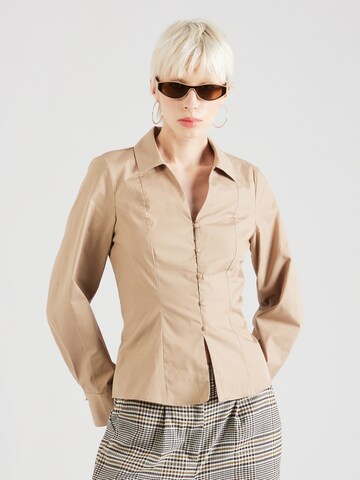 Camicia da donna di VERO MODA in beige: frontale