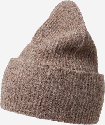 ABOUT YOU Beanie 'Isabell' in Brown: front