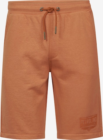 Petrol Industries Normální Kalhoty – oranžová: přední strana