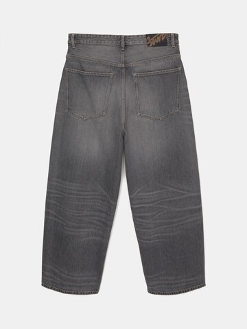Wide Leg Jean Pull&Bear en gris