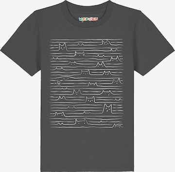 watabout.kids Shirt 'Doodle Cats' in Grey: front
