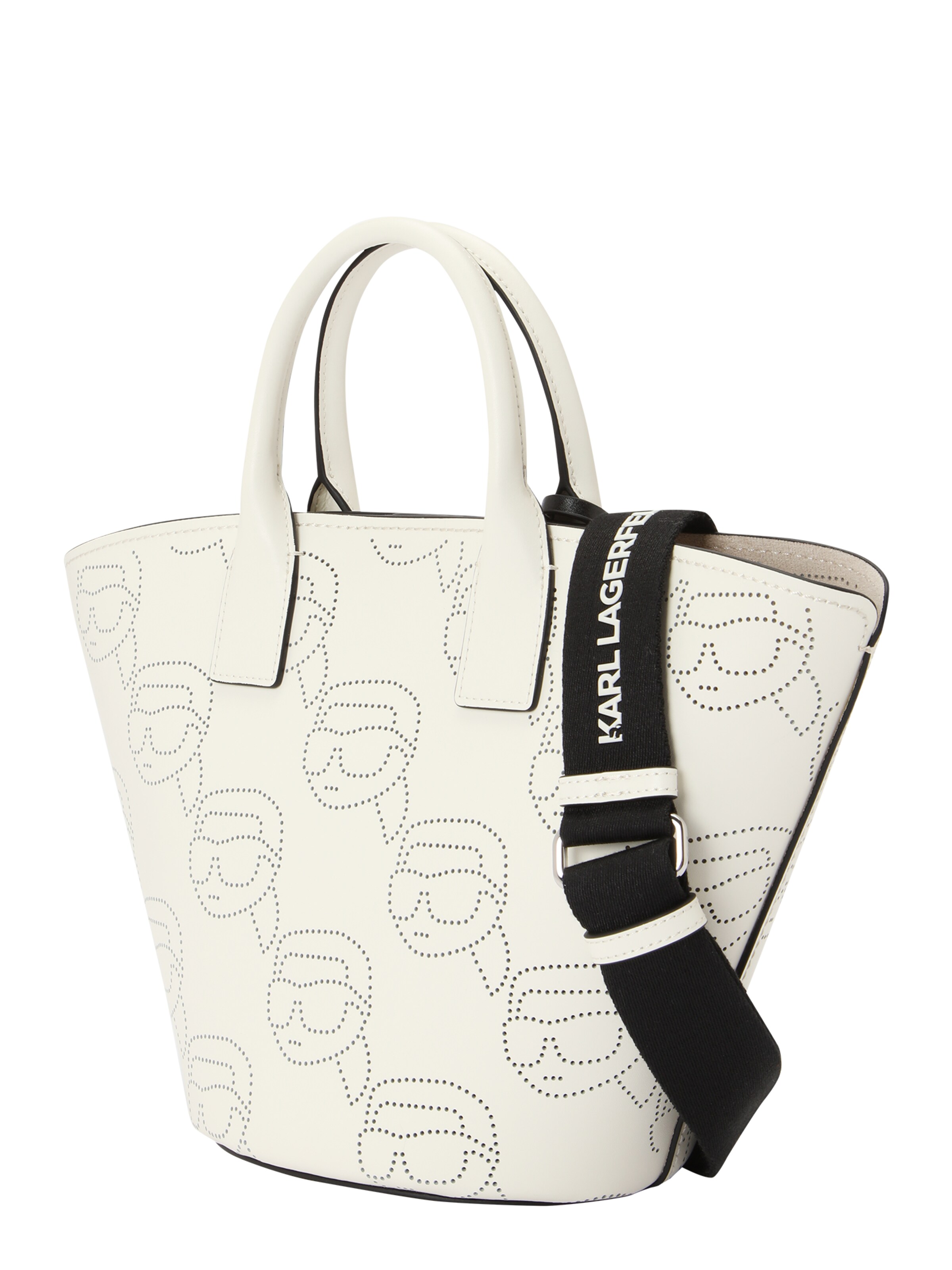 balts Karl Lagerfeld Rokassomiņa 'Ikonik 2.0'