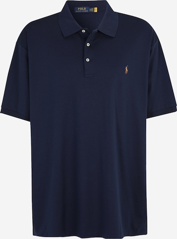 Tricou de la Polo Ralph Lauren Big & Tall pe albastru: față