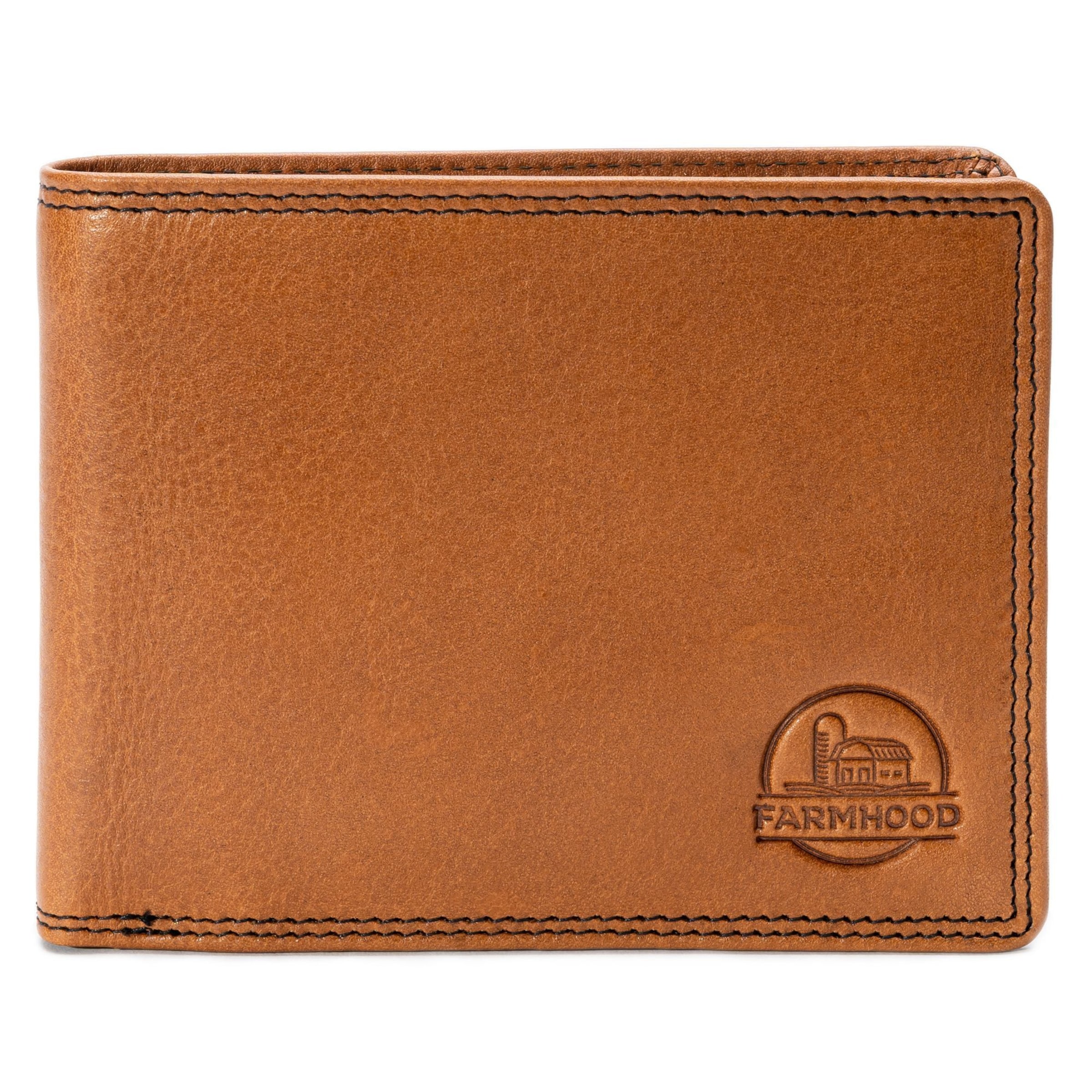 Portamonete 'Memphis' di Farmhood in marrone: frontale