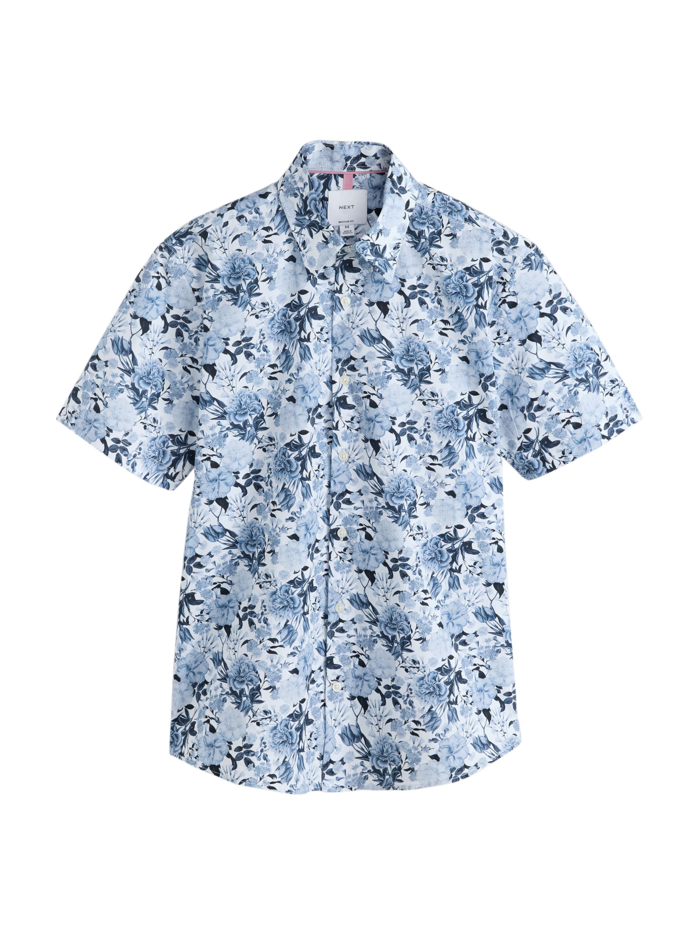 Regular fit Camicia 'Kew Garden' di Next in bianco: frontale