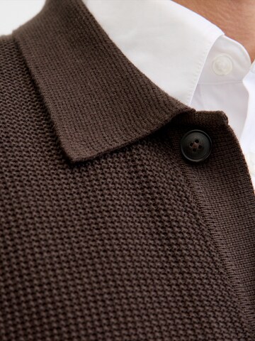 JACK & JONES Pletena jopa 'JPRBLADEVIN' | rjava barva