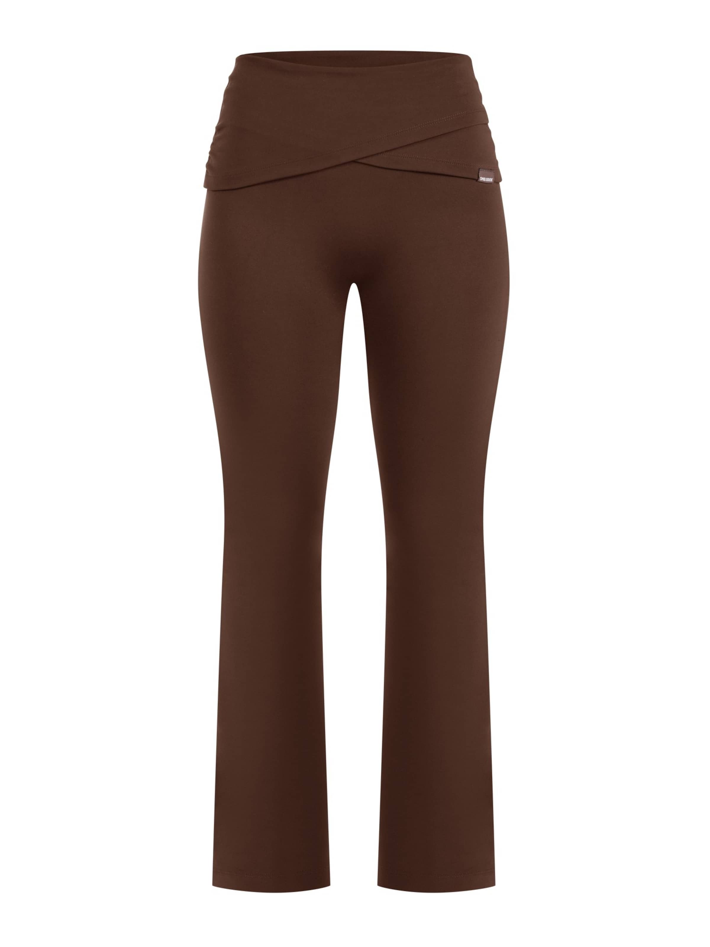 Leggings ' Florea ' Smilodox en marron : devant