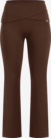 Leggings ' Florea ' Smilodox en marron : devant