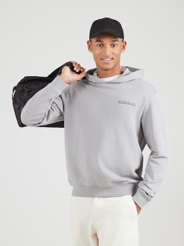 NAPAPIJRI - Sudadera 'BENAR' en gris: frente