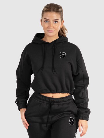 Smilodox Sweatshirt 'Rylanda' in Zwart: voorkant