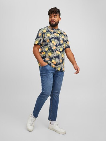 JACK & JONES Slimfit Kavbojke 'Glenn' | modra barva