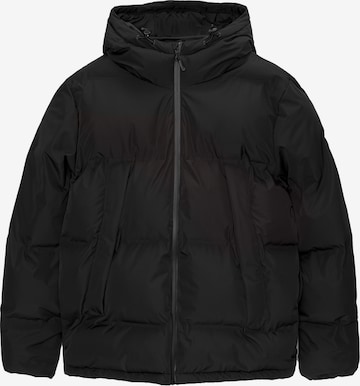 Geacă de iarnă de la Pull&Bear pe negru: față