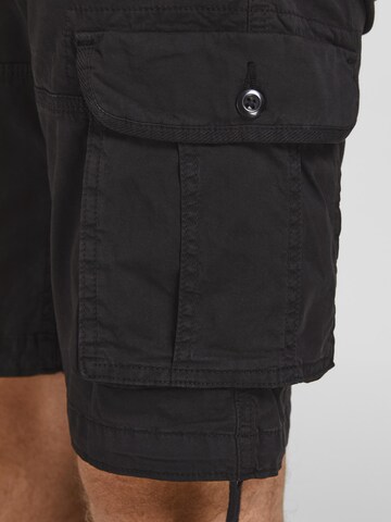 JACK & JONES Loose fit Cargo Pants 'Zeus' in Black