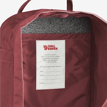 Zaino di Fjällräven in rosso