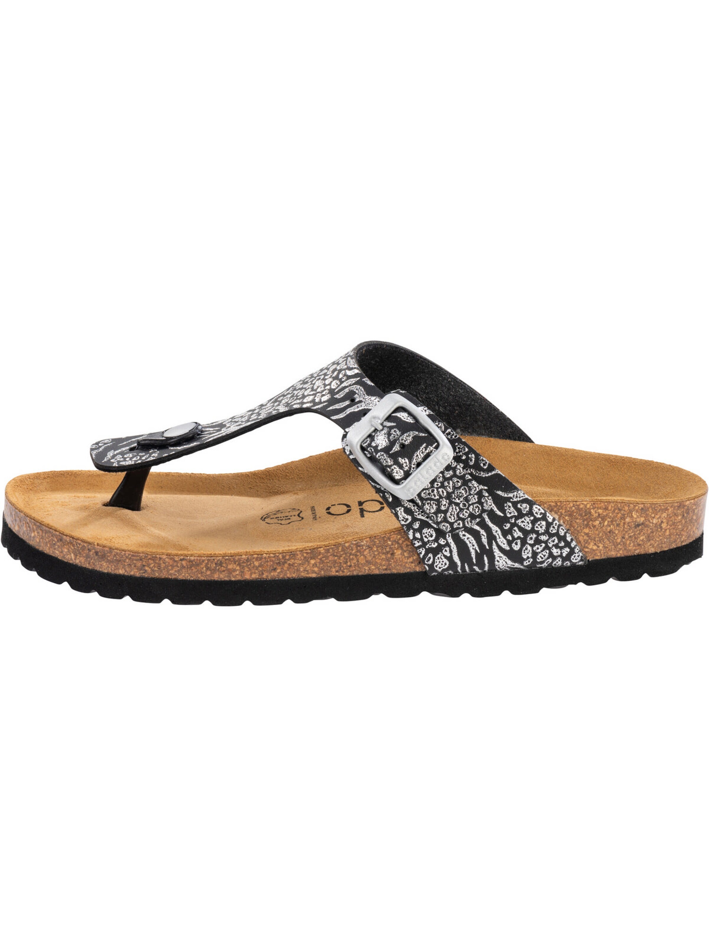 Palado - Sandalias de dedo 'Kos' en negro: frente