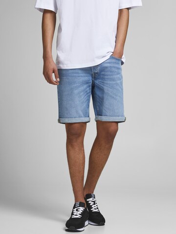 JACK & JONES Szabványos Farmer 'Rick' - kék: elől