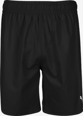 PUMA Regular Workout Pants 'Team Final' in Black: front
