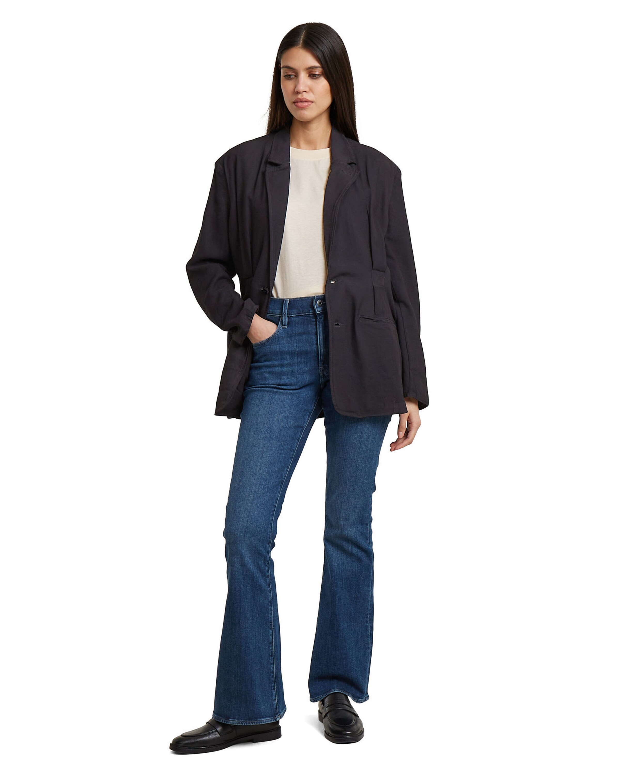 G-STAR Blazer 'Cinched Blazer' in Black