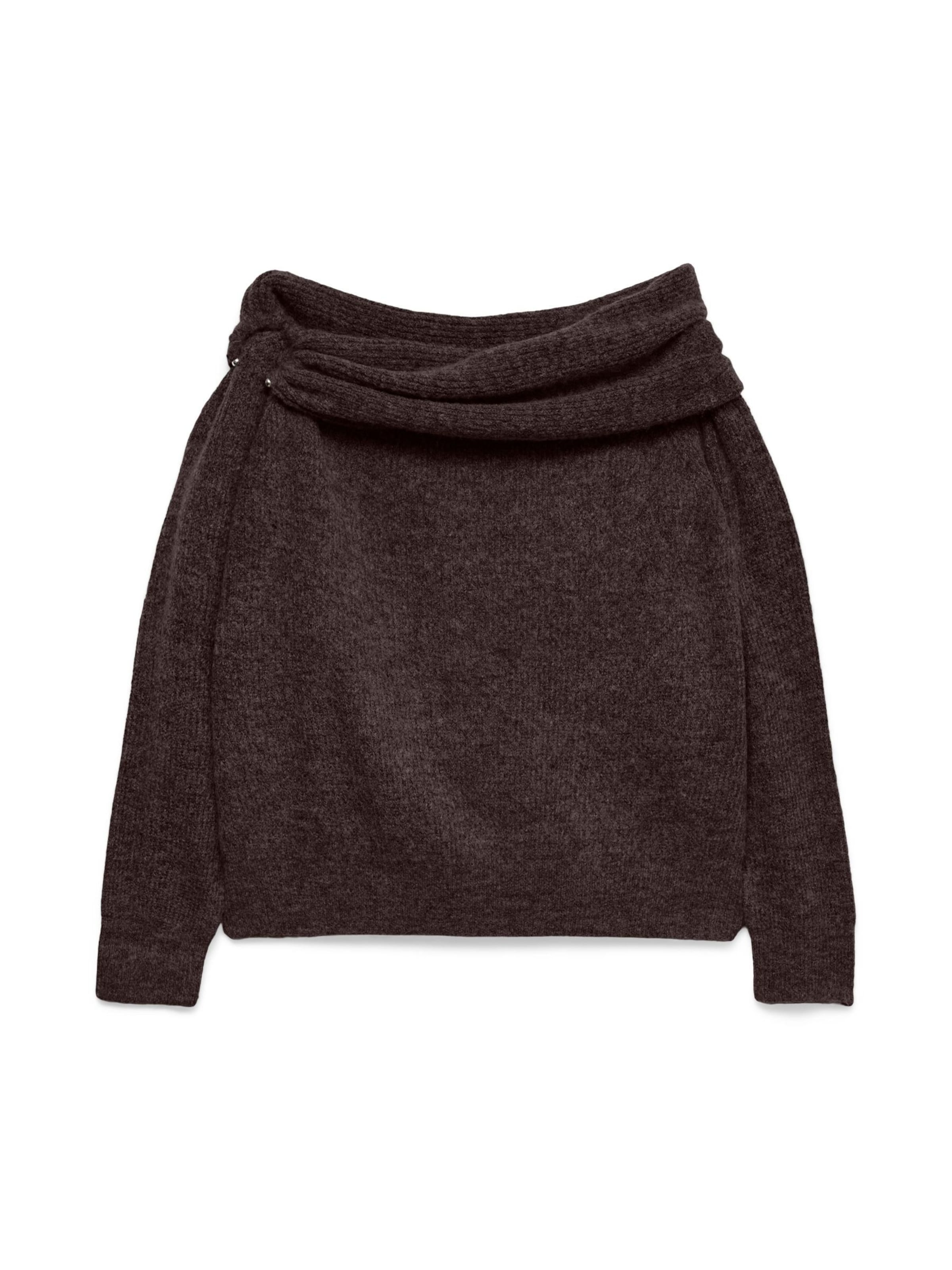 VERO MODA Sweater 'VMLovely' in Brown: front